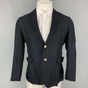 BAND OF OUTSIDERS Navy Cotton  Linen Sport Coat